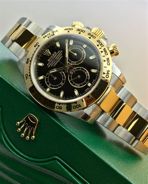 rolex daytona gold and stainless steel|solid gold Rolex daytona price.